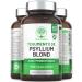 Psyllium Blond with Probiotics 1400 mg - 99% Pure Integuments - 60 Capsules - Transit Digestion Intestinal Function - Dietary Fiber with Psyllium Husk & Probiotic Complex 6 Billion CFU