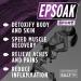 Epsoak Sport Lavender Epsom Salt - 5 lbs. Therapeutic Soak for Athletes with Essential Oil - Bulk Bag - Buy Online on GoSupps.com