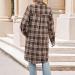 Yihaojia Women's Casual Lapel Button Down Long Plaid Shirt Coat 2023 Fall Styles Women Plaid Trench Coats Cardigans Thin Coffee#61 Small - Buy Online on GoSupps.com