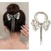 HISYI Hairs Clip Bowknot Tassels Pills Head Ponytail Buckle Rhinestones Hairband Hairs Clip Headdress Accessory for Women and Girls - Buy Online on GoSupps.com