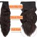 20 Inch Dark Brown Corn Wave Wrap Around Ponytail Extension | Synthetic Hairpiece for Women - Buy Online on GoSupps.com