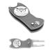 VISUALIZE Premium Golf Divot Repair Tool Kits with Ball Marker- Favorite Golf Gift Sets - Anodized Aluminum Switchblade-Style - Premium Feel & Durability Gun Metal Gray