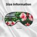 Hibiscus Flowers Print Double-Sided Eye Mask Soft and Light Blocking for Enhancing Sleep Quality - Buy Online on GoSupps.com