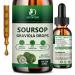 (2 Pack) Organic Soursop Graviola Liquid Drops Soursop Extract Organic Pure for Natural Antioxidant Cell Support & Regeneration Immune Boost Soursop Bitters Liquid Rich in Multivitamin - 2 FL OZ Soursop 1 Fl Oz (Pack of