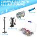 33-Piece Bicycle Valve Adapter Set - DV SV AV French Valve Adapters with Storage Box & Inflatable Hose for All Bicycle Valves | International Shipping Available - Buy Online on GoSupps.com