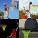 Luminous Nightlight Basketball Net - Portable Sun Powered Outdoor Sports Nylon - Buy Online on GoSupps.com