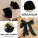 KASESSS 2 Velvet Hair Bow 2 Silky Satin Hair Bow Hair Bows for Women Girls Red Black Bow Hair Clip Vintage Bows for Hair Big Bowknot Hairpin Hair Bow Clip Solid Color French Barrette Hair Clip - Buy Online on GoSupps.com