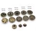 Wiosny 15 Sets Antique Fasteners Snaps Decorative Snaps Button Wallet Decorative Closure DIY Leather Craft(Bronze) - Buy Online on GoSupps.com