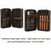 Vintage Crazy Horse Cowhide Leather Cigar Box 4 Cigars Traveling Cigar Set Storage Box with Wrist Wrap and Storage Pockets- Zipper Closure for Man - Buy Online on GoSupps.com