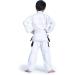 Vector Sports Brazilian BJJ Gi for Kids - Durable 100% Cotton Uniform in White with Free Belt - Buy Online on GoSupps.com
