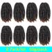8 Pack Ombre Spring Twist Crochet Hair - 8 Inch Fluffy Butterfly Locs Extensions (T1B30) - Buy Online on GoSupps.com