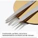 High-Quality Rubis Stainless Steel Tweezers - Precision Sloping Tips for Eyebrow & Hair Removal | Professional Fine & Pointed Plucking Tweezers - Buy Online on GoSupps.com