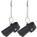 Lipstick Keychain Holder Set | Lip Balm Purse Storage | 2pcs Black Bag Organizer for Women - Buy Online on GoSupps.com