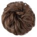JJStar 2-Piece Hair Part with Rubber Band | Dutt Hair Tie for Updos & Extensions | Messy Bun Accessories for Women & Girls in Light Brown - Buy Online on GoSupps.com