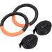 Teamaze Gymnastic Rings with Adjustable Straps - Non-Slip Pull Up Workout Rings for Home Gym Exercise - Orange - Buy Online on GoSupps.com