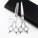 JIESENYU Professional multicolor Hairdressing Scissors Barber Hair Cutting Scissors/Shears Razor Sharp Japanese Stainless Steel 6 inch salon&hair style (Cutting and Thinning Scissors)