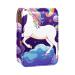 Lipstick Case Leather Lip Gloss Lipstick Organizer with Mirror Mini Lipstick Holder Bag Unicorn Rainbow Moon Clouds T032i0ehfg