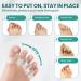 Tea Tree Oil Infused Toe Spacer Bunion Corrector - 8 Pcs Gel Separator for Hammertoes, Yoga Practice - Men & Women - Buy Online on GoSupps.com