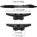 QPURO 4 Inch Black Cast Iron Boat Dock Cleat - Marine Nautical Decor - 5-Pack - Buy Online on GoSupps.com