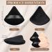 Triangle Makeup Sponge Set - 4 Pcs Cosmetics Face Powder Puff for Foundation - Soft Velvet Body Cushion Pads in Black Nude - Buy Online on GoSupps.com