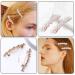 2Pcs Elegant Handmade Pearl Hair Clips | Gold Snap Barrettes for Styling | Durable Metal Alloy | 7cm x 1cm - Buy Online on GoSupps.com