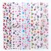 10 Sheets Butterfly Nail Foil Transfers Stickers Flowers Butterfly Starry Sky Nail Art DIY Decals for Women Girls Decoration Manicure Design - Buy Online on GoSupps.com