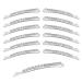 BLMHTWO 12 Pieces Hair Clips Hair Grips Rhinestone Bobby Pins Hair Pins with A Row of Sparkling Crystal Metal Hair Clips for Girls Women Styling Makeup Fine Thick Short Hair(Sliver  6cm/2.36 in)
