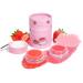 COLOROCK Lip Mask &Sugar Lip Scrub Set Natural Lip Treatment Duo - 4 IN 1 Lip Sleep Mask Gift Set for Exfoliate Nourish Soothe & Hydrate Dry and Flaky Lips-Lip Mask Overnight for Lip Care-Strawberry