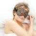 LynaRei Orange Leopard Pumpkins Sleeping Mask - Adjustable Strap, Black White Buffalo Plaid Eye Cover for Deep Sleep - Style 3 - Buy Online on GoSupps.com