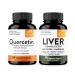 Sandhu's Quercetin 1000mg & Liver Cleanse & Detox Capsules| Immune Liver Health Support and Detoxification| Non-GMO