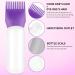SIBBA 170ml Root Comb Applicator Bottle - Professional Hair Oil Applicator with Scale & Brushes - Dark Violet - Buy Online on GoSupps.com