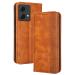RankOne Flip Leather Case Cover for Motorola Moto G84 (6.5" Inches) Brown Motorola Moto G84 Brown