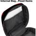 Storage Bags for Women's Bandages & Tampons | Large Zipper Stripes in Black & Red Ideal for Periods & Organization - Buy Online on GoSupps.com