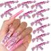 10pcs Pink Gun Nail Art Charms  3D Metal Gun Punk Nail Charm AK Gun Nail Rhinestones Kawaii Nail Charms for Acrylic Nails Guns Nail Jewels Pink Gun Charms for Nails DIY Alloy Weapon Nail Accessories