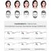 Lanomi Frameless Reading Glasses for Men - Rectangular Blue Light Filter Rimless Design Spring Hinges Transparent Gray 1.0x Visual Aid - Buy Online on GoSupps.com