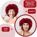 Abeillo Silk Sleep Bonnet for Women - Adjustable Satin Night Cap for Curly Hair - Wine Red - Buy Online on GoSupps.com