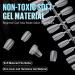 Tomicca Ballerina Short Nail Tips - 240 Gel & Acrylic Half Matte Coffin Style - 15 Sizes for Perfect Fit - Buy Online on GoSupps.com
