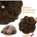 Light Chestnut Brown Messy Bun Scrunchie Hair Extension Updo Chignon Ponytail Accessory - 1 PCS - Buy Online on GoSupps.com