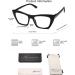 AMOMOMA Cat Eye Blue Light Computer Reader | Trendy Oversized Reading Glasses for Women | AM6028 Ac1 Blk+c2 Tortoise +C3 Crystal Light Brown 2.5x - Buy Online on GoSupps.com