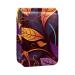 Lipstick Case Leather Lip Gloss Lipstick Organizer with Mirror Mini Lipstick Holder Bag Colorful Art Leaf Pattern A506m2ydeo