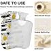 NAANLE Striped Daisies Hot Water Bottle with Lid - 1L for Menstrual Cramps Relief & Heat Therapy | Transparent Design - Buy Online on GoSupps.com