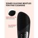 Silicone Electric Face Cleansing Brush - Rechargeable Sonic Facial Scrubber for Deep Cleansing and Exfoliating - Waterproof Face Scrubber (Pure Black) - Buy Online on GoSupps.com