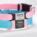 Yhananti Personalized Dog Tag - Engraved Quiet Silicone Pet ID with Name Phone & Address - Pink & Silver for Dogs Cats & Puppies - Fits 16mm Collars - Buy Online on GoSupps.com