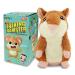 Qwifyu Talking Hamster Interactive Stuffed Plush Animal Toy Cute Sound Effects with Repeats Your Said Voice Best Buddy for Kids Gift Age 3+ (Brown)