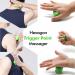 Trigger Point Presser Massager Set - Pain-Free Self-Massage Balls & Sticks for Muscle Relief in Shoulders Neck Back & Legs - Green - Buy Online on GoSupps.com