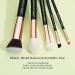 Jessup Pro Makeup Brush Set - 20pcs Soft Natural Bristle Brushes for Foundation, Eyeshadow, Blush & Concealer - T165 Rose Gold & Pearl Black - Buy Online on GoSupps.com