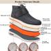 Women's Winter Thermal Fleece Lined Diabetic Edema Shoes - Pressure-Free Indoor Walking Shoes for Arthritis & Plantar Fasciitis - Size 10 Black - Buy Online on GoSupps.com