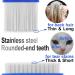 MoHern 6-Piece Cat and Dog Comb Set for Tear Stains, Floating Hair, and Dandruff - Durable Teeth for Effective Cleaning - Buy Online on GoSupps.com