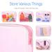 PACKISM Clear Makeup Bags 3 Pack - TSA Approved Water-Resistant Cosmetic Bags for Travel - Fluorescent Pink - Medium Size - Buy Online on GoSupps.com