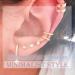 Buy Bohemia Moon Cuff Chain Earrings | Silver Chain Climber & Dangle Earrings Set for Women & Girls - Stylish Tassel & Cartilage Designs - Buy Online on GoSupps.com
